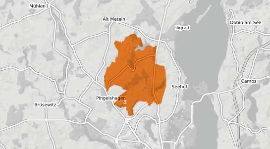 Mietspiegelkarte Klein Trebbow b. Schwerin, Mecklenburg